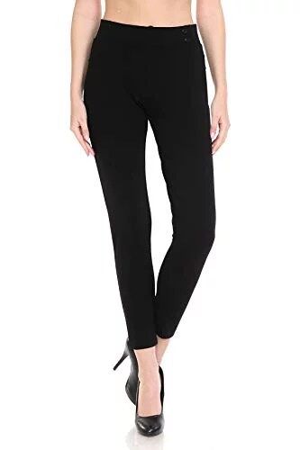 Leggings Depot Women's High Waisted Office Casual Pants & Shorts Casual and Dressy 